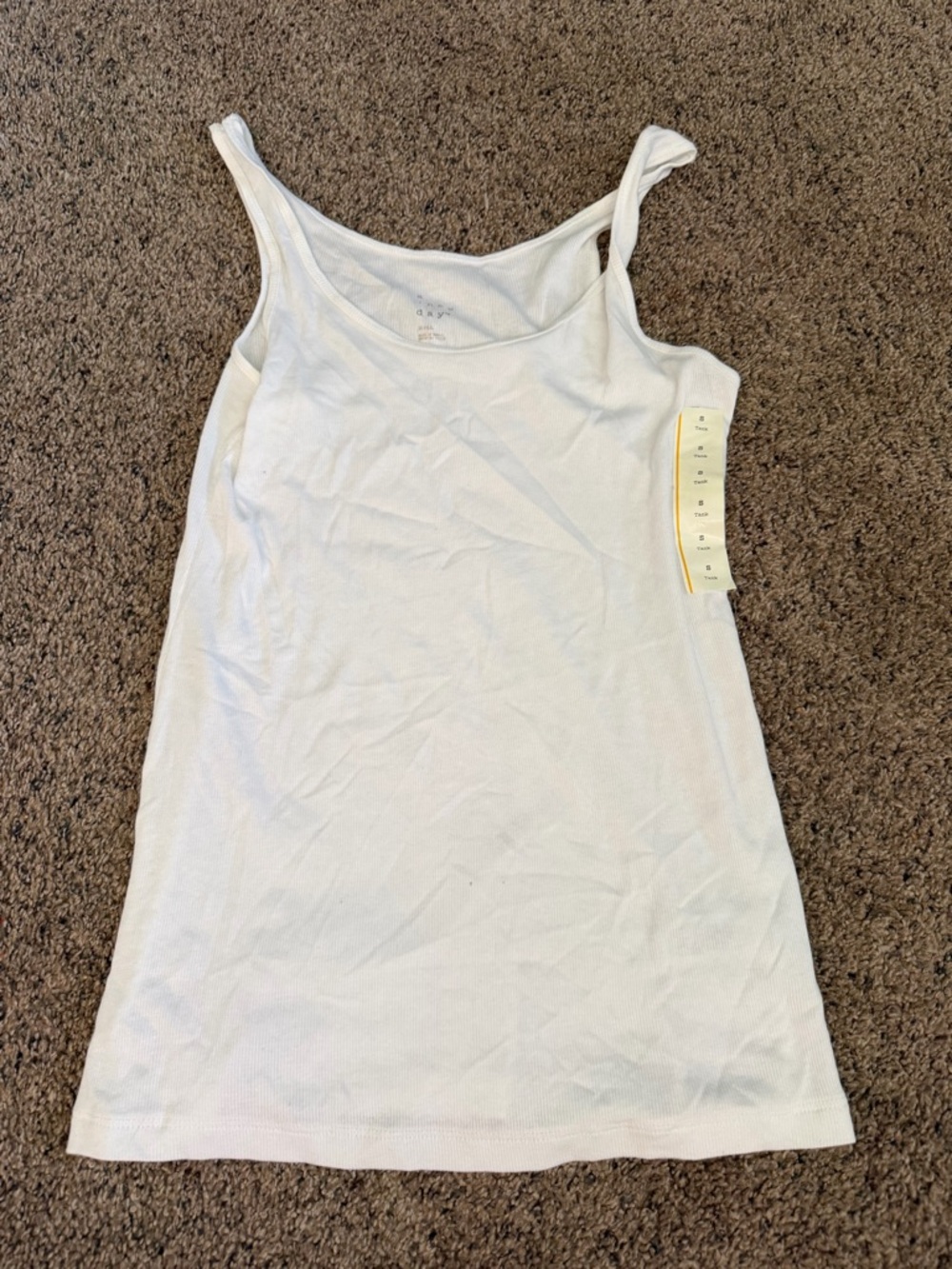 White Women’s Ribbed Tank Top